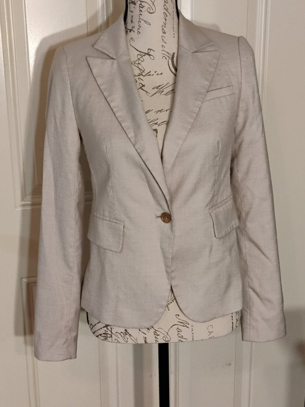 Banana Republic Formal Jacket Women Size 0 Color Cream